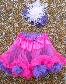 Hot Pink and Purple Flip Pettiskirt